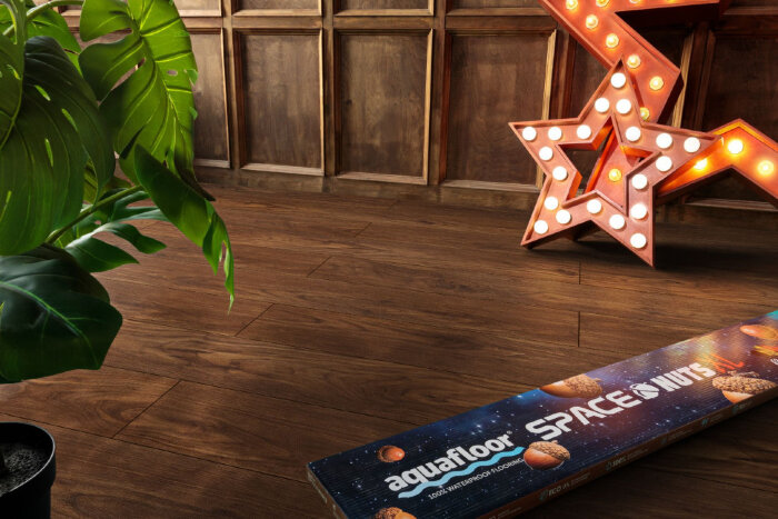 Виниловый SPC ламинат AQUAFLOOR (Click) Space Nuts XL AF4079NXL (1520x220x4 мм)