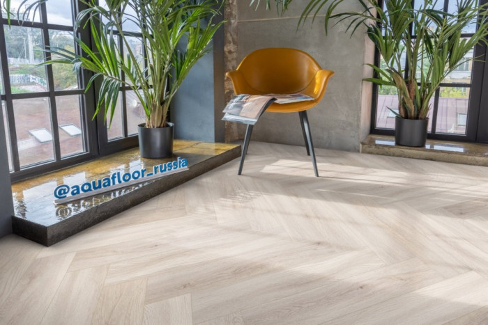 Виниловый SPC ламинат AQUAFLOOR Space Parquet Light (Click) AF4506PQL (610x122x4.5 мм)