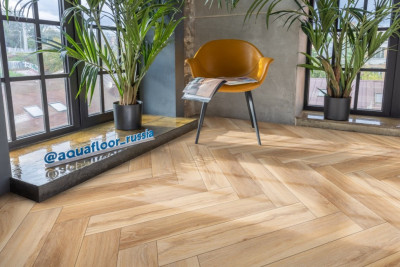 Виниловый SPC ламинат AQUAFLOOR Space Parquet Light (Click) AF4514PQL (610x122x4.5 мм)