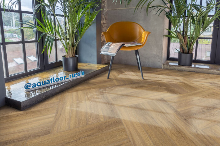 Виниловый ламинат клеевой AQUAFLOOR Parquet Glue AF2504PG (610x122x2.5 мм)