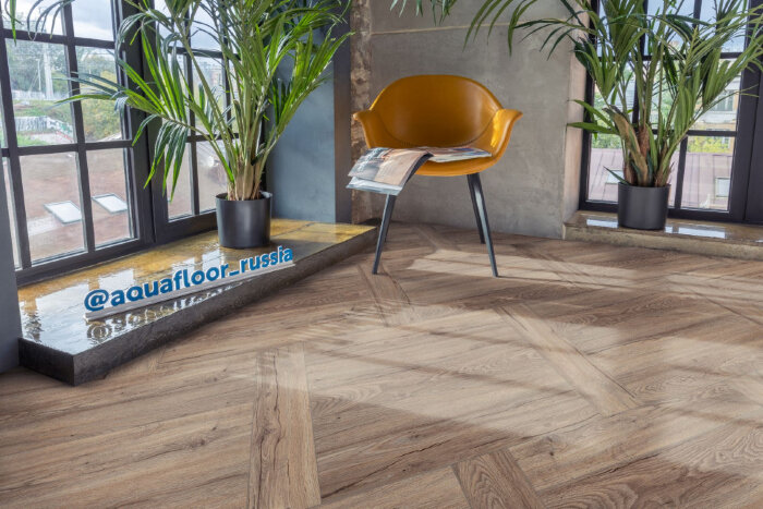 Виниловый ламинат клеевой AQUAFLOOR Parquet Glue AF2506PG (610x122x2.5 мм)
