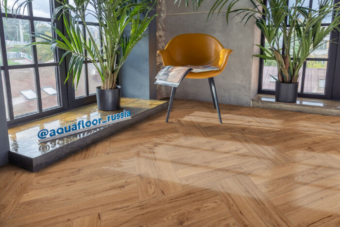 Виниловый ламинат клеевой AQUAFLOOR Parquet Glue AF2507PG (610x122x2.5 мм)